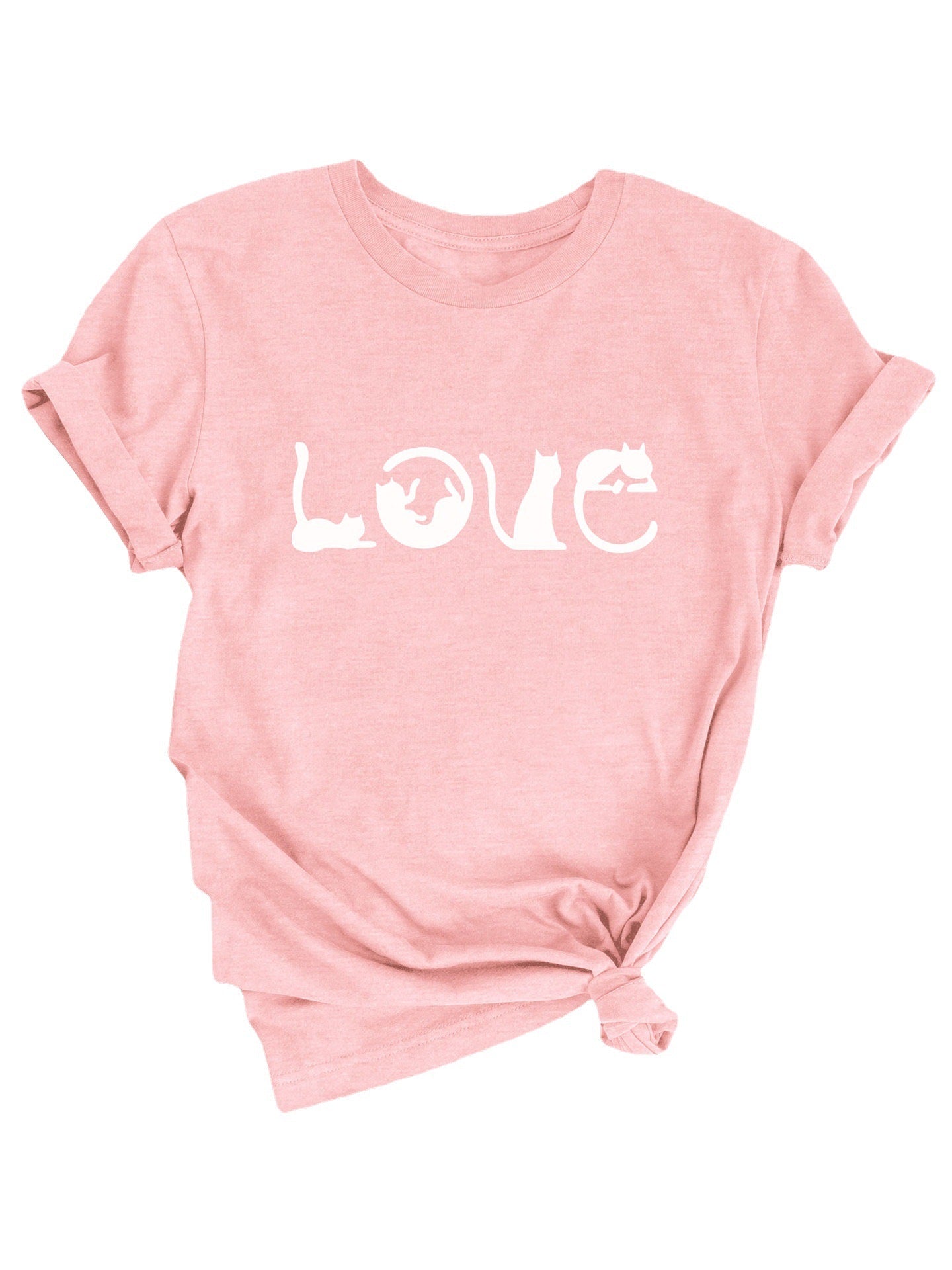 Valentine's Day LOVE Printed Women's Pullover T-shirt